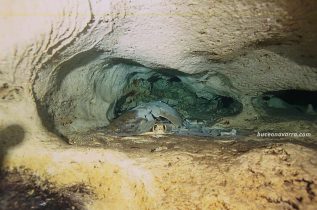 Cueva de esquelos de tortuga en Sipadán