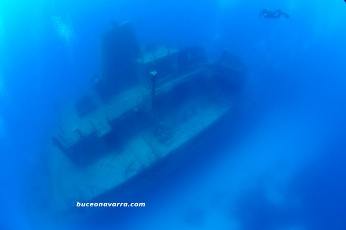 vista panorámica del pecio. Malta