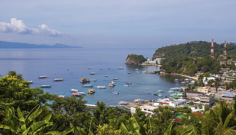 Vista de Puerto Galera, Filipinas